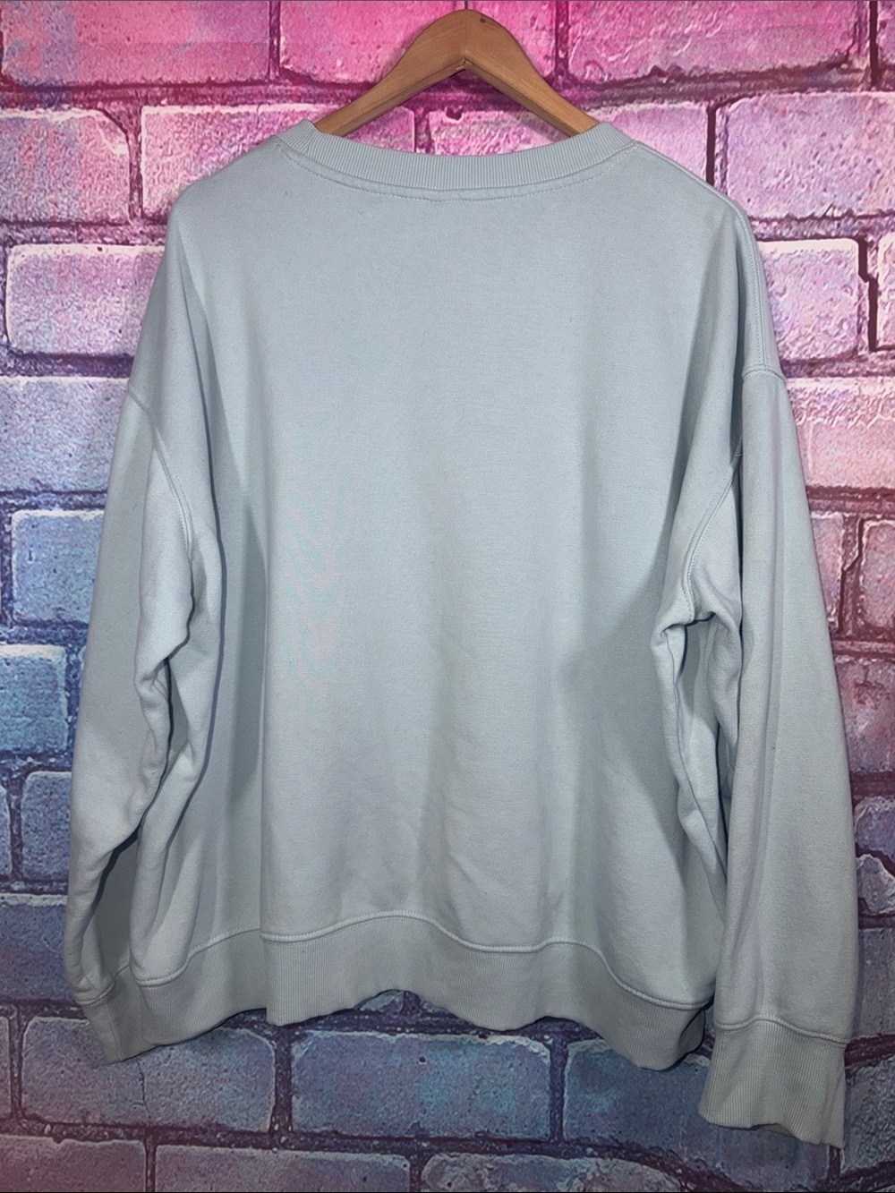 New York 5th Avenue Crewneck Sweatshirt Women’s XL Blue Graphic Pullover - Picture 4 of 9